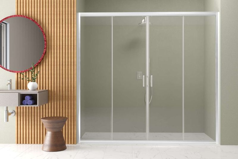 Elegant 2 Sabit 2 Çalışır Duşakabin — Elegant serisi, i̇ki duvar arası